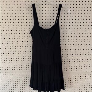 Forever 21 Black Button-Front Mini Dress